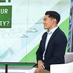 Brian Cheung’s ivory and green sneakers on Today