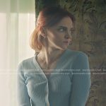 Bronte’s blue ribbed cardigan on You
