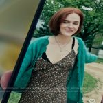 Bronte’s black floral dress and cardigan on You