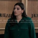 Brook Lynn’s green button down shirt on General Hospital