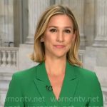 Caitlin Huey-Burns’ green suit on CBS Mornings