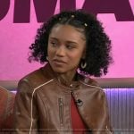 Cho’s leather jacket on The Kelly Clarkson Show