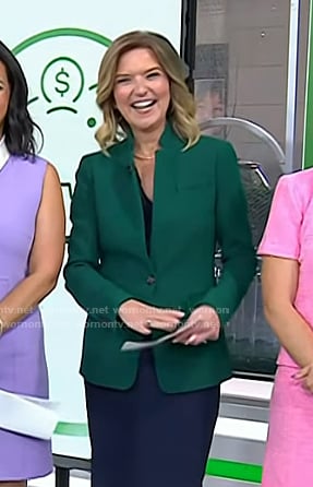 Christine Romans' green blazer on Today