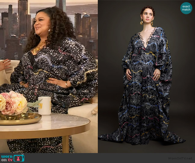 Chuck Collins Ngozie worn by Michelle Buteau on The Drew Barrymore Show