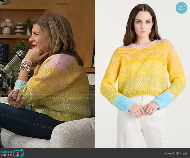 Cinq a Sept Caspar Pullover worn by Hoda Kotb on Today