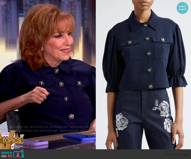 Cinq a Sept Julieta Cropped Jacket worn by Joy Behar on The View