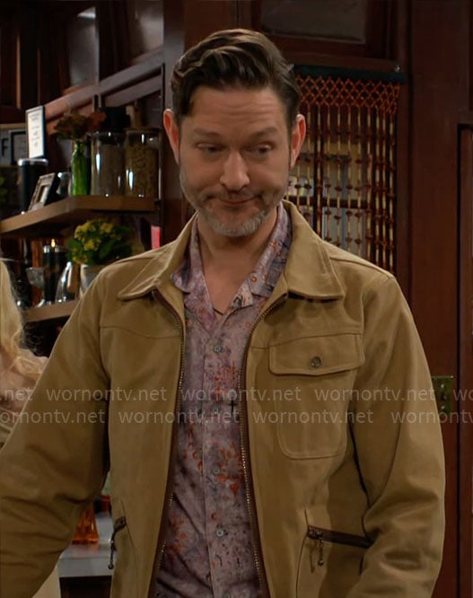 Daniel's patch pocket jacket on The Young and the Restless