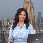 Darlene’s blue ribbed knit polo dress on Today