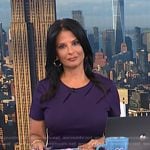 Darlene’s purple velvet inset dress on Today