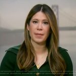 Deirdre’s green ribbed polo dress on NBC News Daily