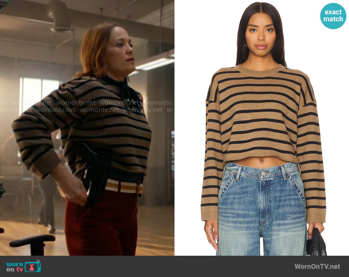 Denimist Cropped Sweater worn by Angie Polaski (Erika Christensen) on Will Trent