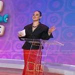 Donna’s red patent leather skirt on Today
