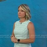 Dylan’s green tweed dress on Today