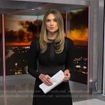 Ellison’s black long sleeve dress on NBC News Daily