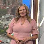 Emily’s pink v-neck flare mini dress on Today
