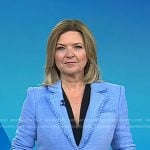 Christine Romans’ blue tweed blazer on Today