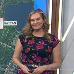 Emily West’s navy floral dress on Today