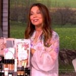 Gretta Monahan’s floral blouse and belted pants on The View