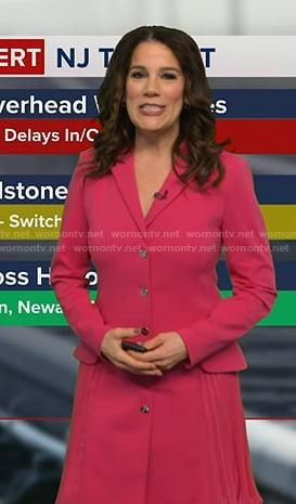 Heather's pink blazer dress on Good Morning America