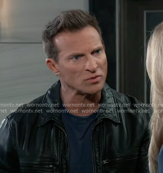 Jason's black leather jacket on General Hospital