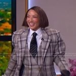 Jeannie Mai’s plaid blazer on The Jennifer Hudson Show