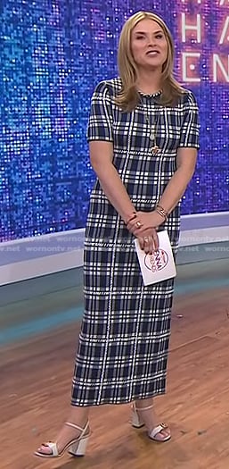 Jenna’s white ankle strap sandals on Today