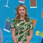 Jenna’s green leaf print dress on Today
