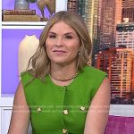 Jenna’s green vest and leather skirt on Today