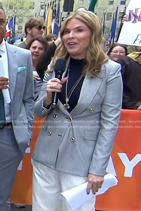 Jenna’s grey double breasted blazer on Today