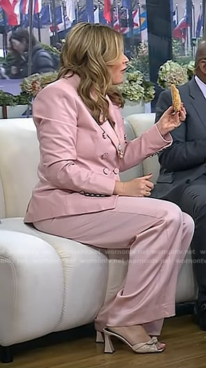 Jenna’s knotted leather heel sandals on Today