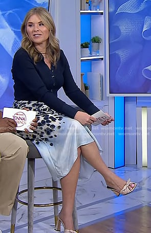 Jenna’s knotted leather heel sandals on Today
