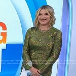 Jenna’s green floral maxi dress on Today