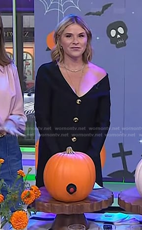Jenna’s black button front dress on Today