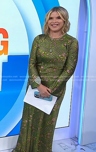 Jenna's green floral maxi dress on Today