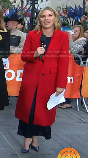 Jenna's red coat on Today