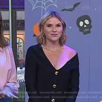 Jenna’s black button front dress on Today