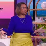 Jennifer’s leather skirt on The Jennifer Hudson Show