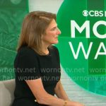 Jill Schlesinger black tweed dress on CBS Mornings
