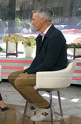 Jim Murphy’s white and brown sneakers on Today
