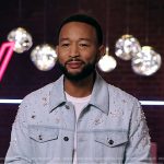 John Legend’s embellished denim trucker jacket on The Voice