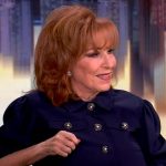 Joy’s blue short sleeve jacket on The View