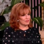 Joy’s black grommet embellished jacket on The View