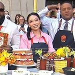 Judy Joo’s pink shirtdress on Today