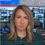 Julia Ainsley's green blouse on NBC News Daily