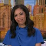 Shirleen’s blue short sleeve jumpsuit on Good Morning America
