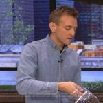 Kaleb Wyse’s denim shirt on Live with Kelly and Mark