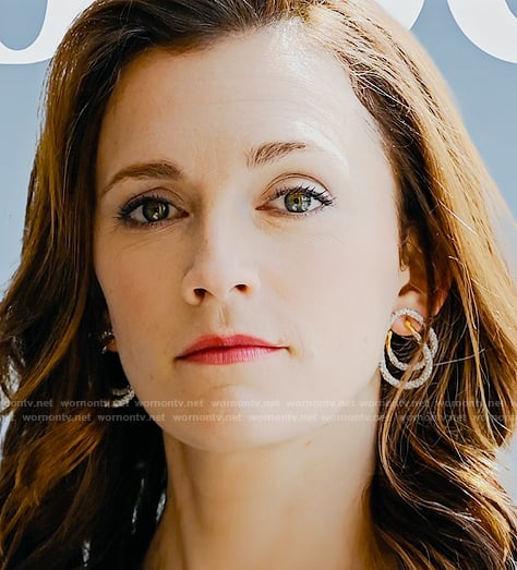 Kate’s metallic hoop earrings on You