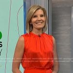 Kate’s red sleeveless satin dress on NBC News Daily