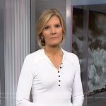Kate’s white ribbed polo top on NBC News Daily