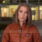 Kayna Whitworth’s brown quilted jacket on Good Morning America